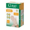 CURAD Powder-Free Vinyl Exam Gloves - CA Only,Clear,One Size Fits Most