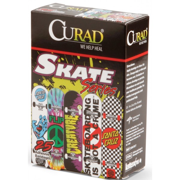 CURAD Skateboard Adhesive Bandages,Skateboards,No