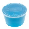 Denture Containers,Aqua,8.000 OZ