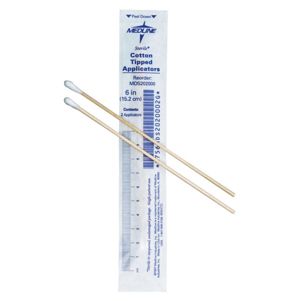 Sterile Cotton Tipped Applicators,6.00 IN