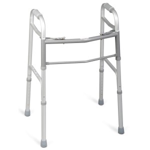 Two-Button Folding Walkers without Wheels,Standard