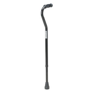 Offset Handle Bariatric Cane,Black