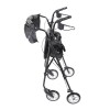 Stealth Rollator,Black,7"