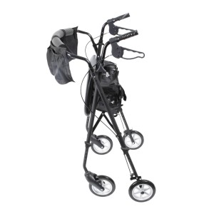 Stealth Rollator,Black,7"