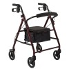 Basic Rollator - Burgundy,Burgundy,6"