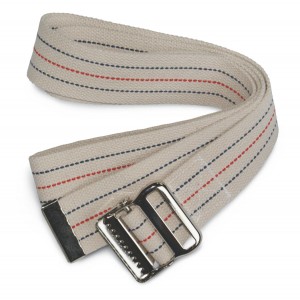 Washable Cotton Gait Belts,Red, White & Blue Stripes