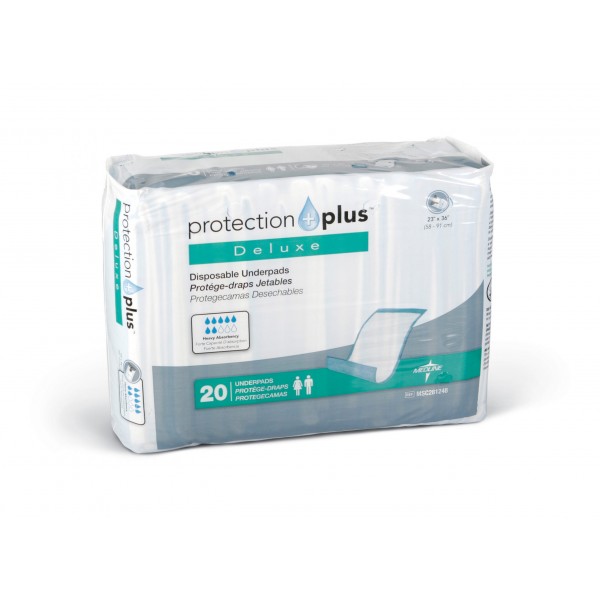 Protection Plus Disposable Underpads,Blue