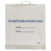 Rigid Handle Patient Belonging Bags,White