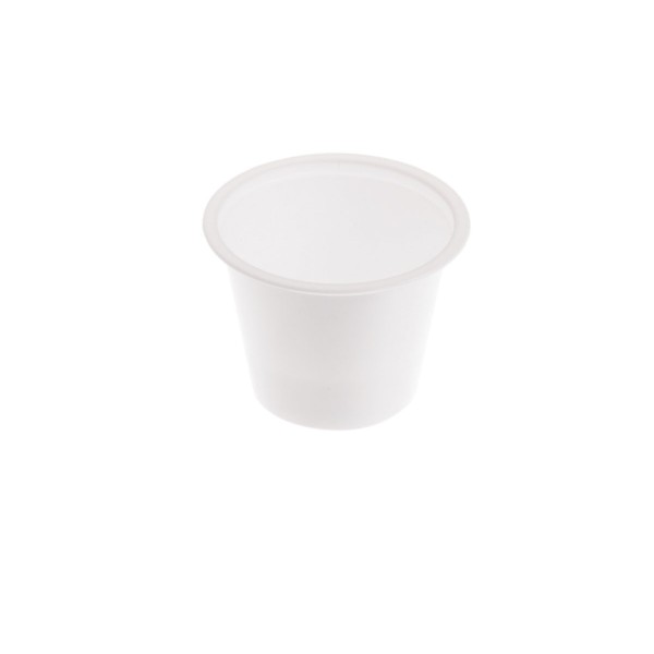 Plastic Souffle Cup,White,0.750 OZ