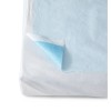 Disposable Tissue/Poly Flat Stretcher Sheets,Blue,Not Applicable