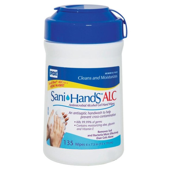 Sani-Hands? ALC Antimicrobial Alcohol Gel Hand Wipes by PDI, Inc,Not Applicable