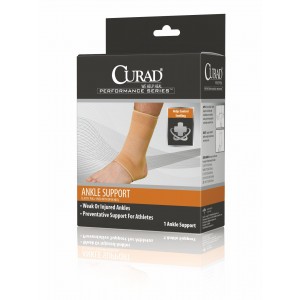 CURAD Elastic Open Heel Ankle Supports