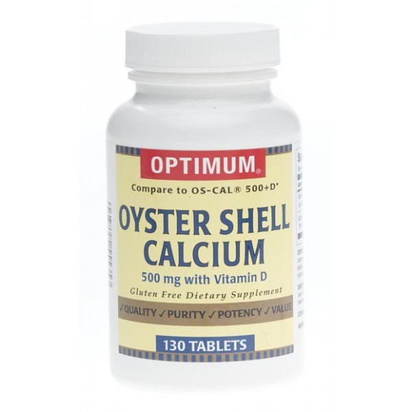 Oyster Shell Calcium with Vitamin D Tablets