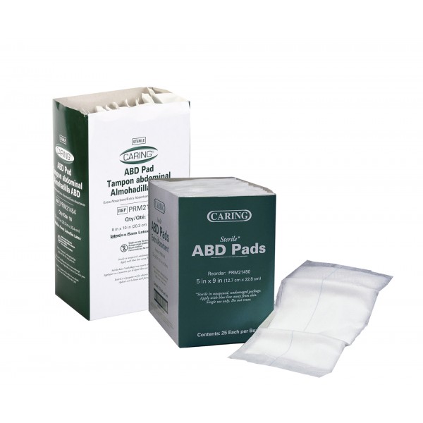 Caring Sterile Abdominal Pads
