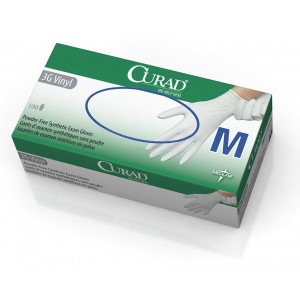 CURAD Powder-Free Latex-Free 3G Vinyl Exam Gloves