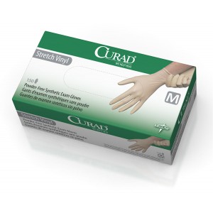 CURAD Stretch Vinyl Exam Gloves