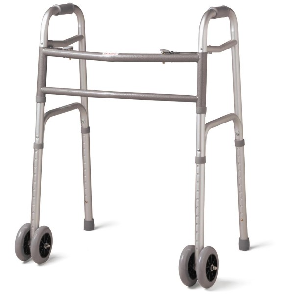 Bariatric Folding Walker with 5" Wheels,Bariatric