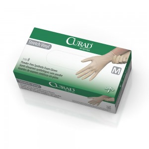 CURAD Stretch Vinyl Exam Gloves - CA Only