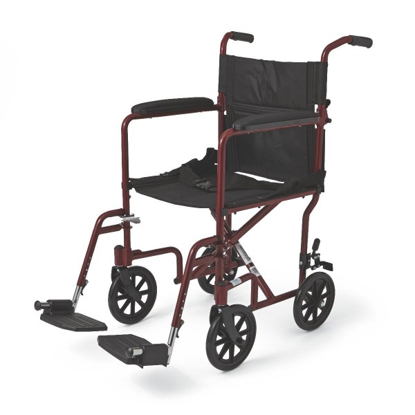 Aluminum Transport Chair with 8" Wheels