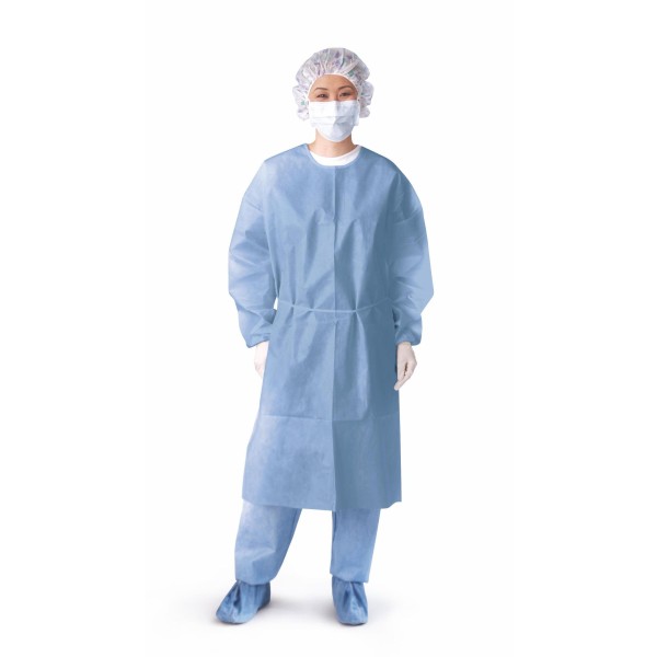 Closed Back Coated Polypropylene Isolation Gowns