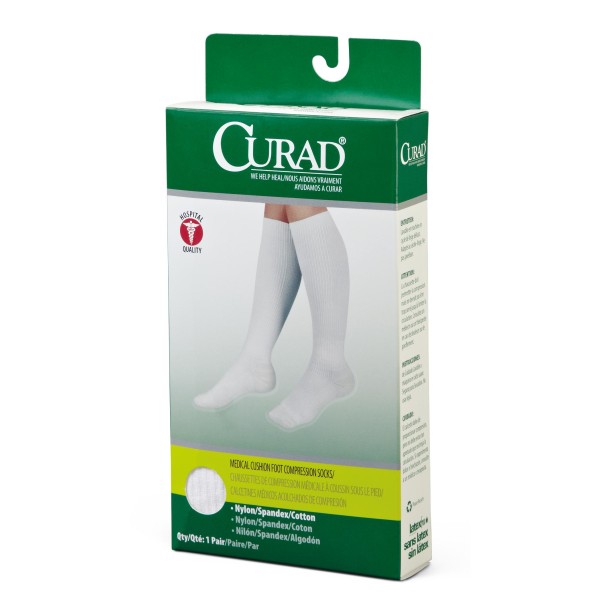 CURAD Cushioned Compression Socks